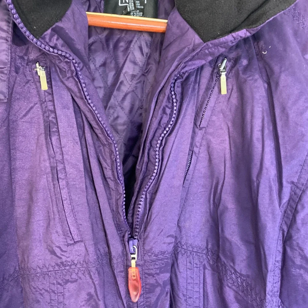 NILS Purple Hooded Ski Jacket Women's Size 12 Winter Coat Warm Puffer‎ Outerwear